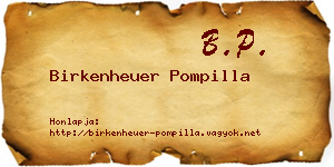 Birkenheuer Pompilla névjegykártya